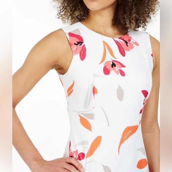 Calvin Klein sleeveless, form fitting midi dress - Picture 4 of 5